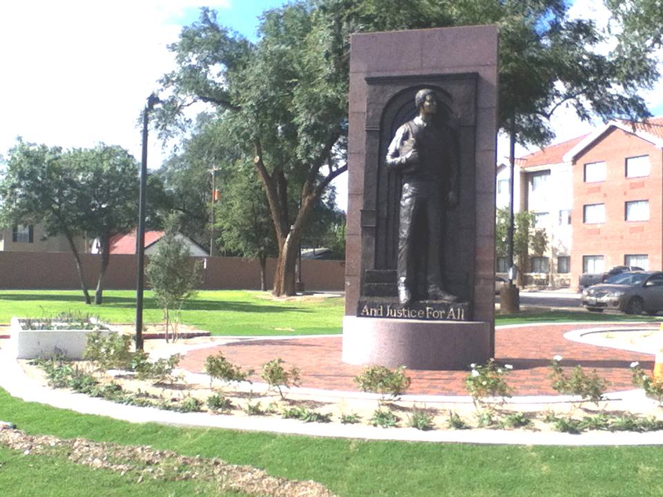 Time Cole Statue at Texas Tech University 