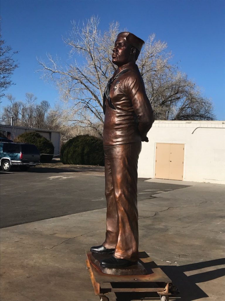 Doris Miller world war 2 hero Pearl Harbor first black to receive the Navy Cross in His Hometown, Waco, Texas